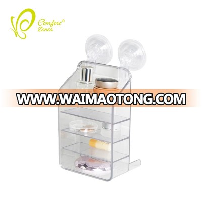 Five-layer storage rack acrylic cosmetic organiser on the wall